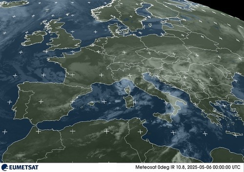 imagem de satélite Itália!