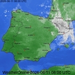 imagens de sat&eacute;lite de Portugal