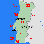 previs&atilde;o Qui, 11-06 Portugal