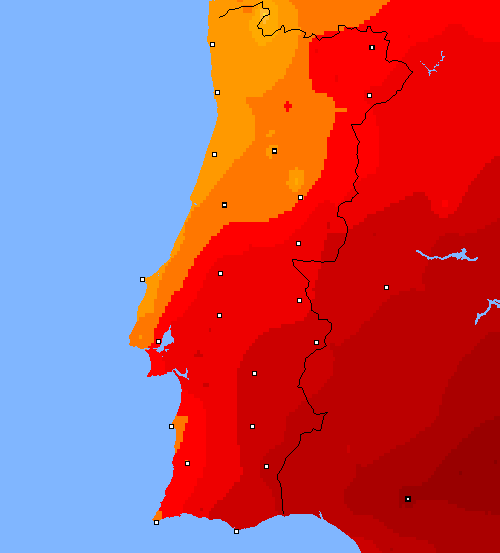 temp. máx. Portugal
