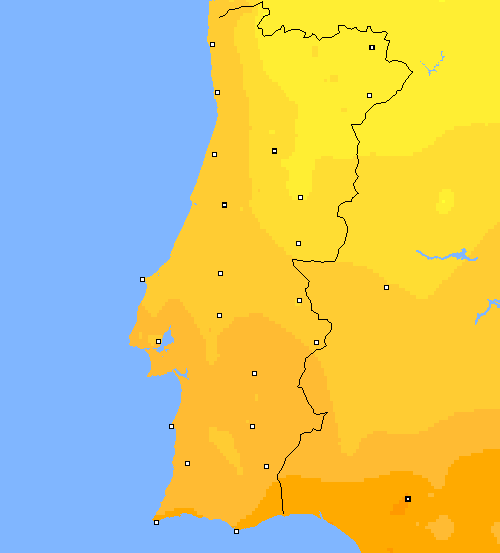 temp. máx. Portugal