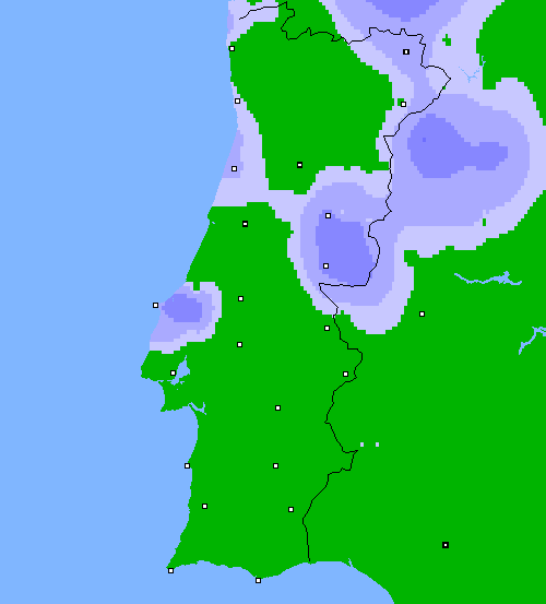 precipita&ccedil;&atilde;o-24 h. Portugal